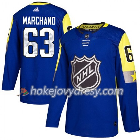 Pánské Hokejový Dres Boston Bruins Brad Marchand 63 2018 NHL All-Star Atlantic Division Adidas Royal Modrá Authentic